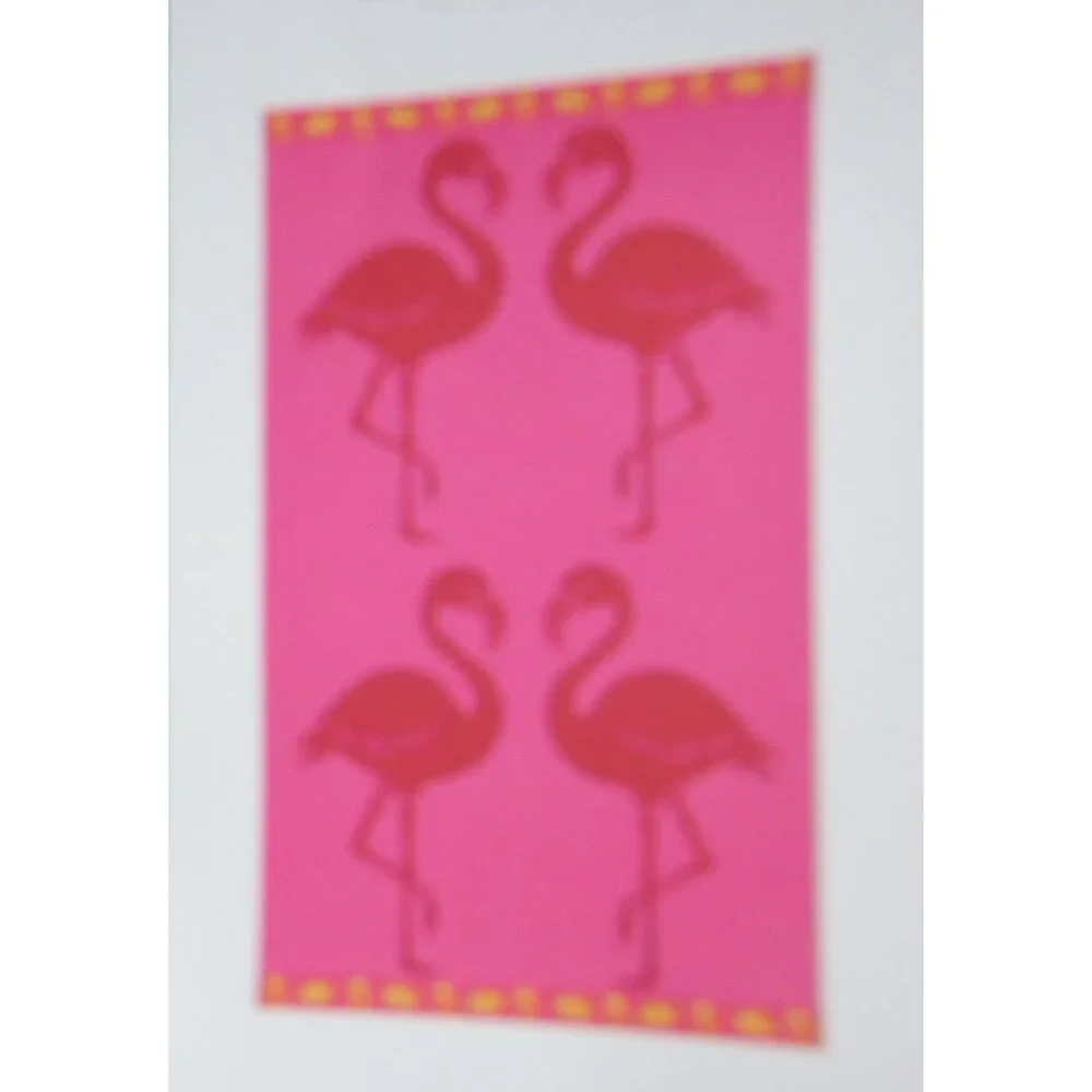 Pink Flamingo Beach Towel 36x70 Bath Pool Jacquard Velour St Tropez Sands Egypt